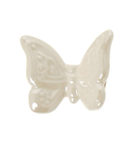 Bomboniera Calamita farfallina piccola bianca in porcellana lucida novità economica ed originale 2024